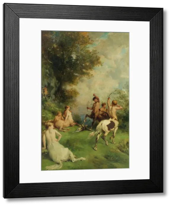 Framed Print : Centaurs, 1868. Creator: Eugene Fromentin Framed Print : Centaurs, 1868. Creator: Eugene Fromentin