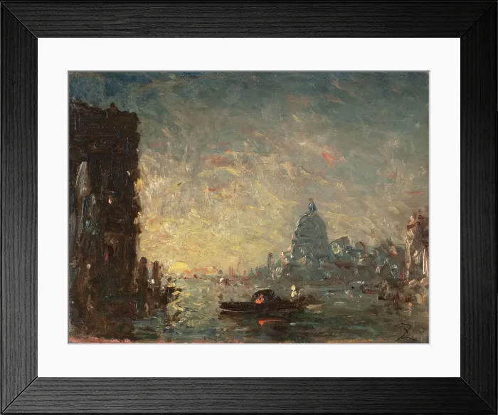 Framed Print : Venise au coucher du soleil, between 1870 and 1880. Creator: Felix Francois Georges Philibert Ziem Framed Print : Venise au coucher du soleil, between 1870 and 1880. Creator: Felix Francois Georges Philibert Ziem