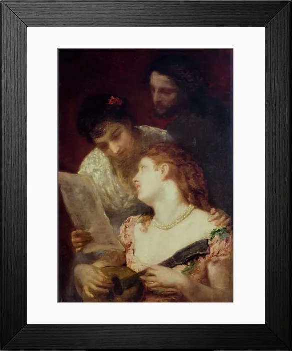 Framed Print : La musique (music party), 1874. Creator: Mary Cassatt Framed Print : La musique (music party), 1874. Creator: Mary Cassatt