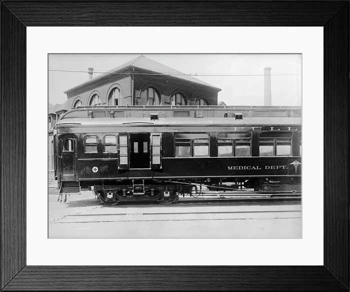 Framed Print : Army, U.S, Hospital Car, 1917. Creator: Harris & Ewing. Army, U.S, Hospital Car, 1917. Creator: Harris & Ewing Framed Print : Army, U.S, Hospital Car, 1917. Creator: Harris & Ewing. Army, U.S, Hospital Car, 1917. Creator: Harris & Ewing