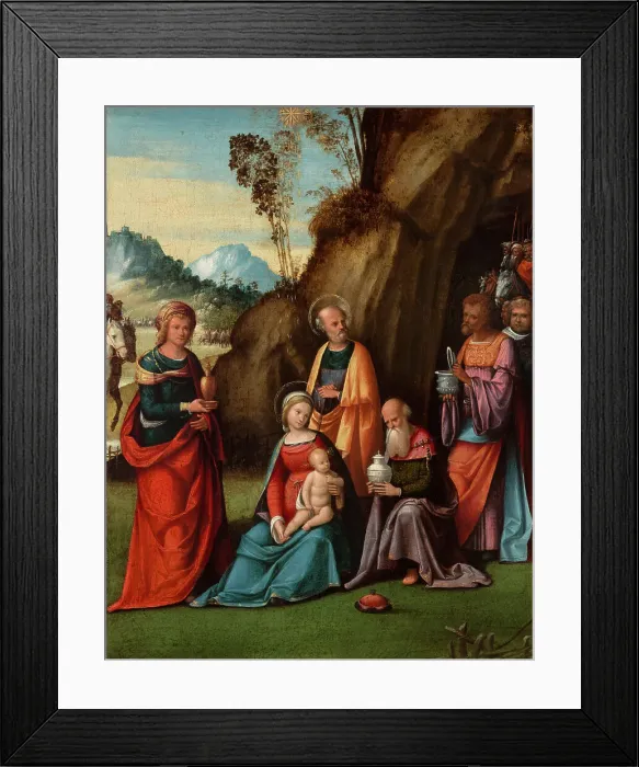 Framed Print : The Adoration of the Magi, 1510-1512. Creator: Garofalo, Benvenuto Tisi da (1481-1559) Framed Print : The Adoration of the Magi, 1510-1512. Creator: Garofalo, Benvenuto Tisi da (1481-1559)