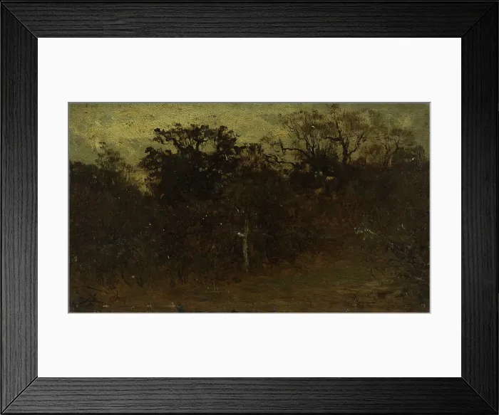 Framed Print : Coin de forêt, between 1850 and 1860. Creator: Felix Francois Georges Philibert Ziem Framed Print : Coin de forêt, between 1850 and 1860. Creator: Felix Francois Georges Philibert Ziem