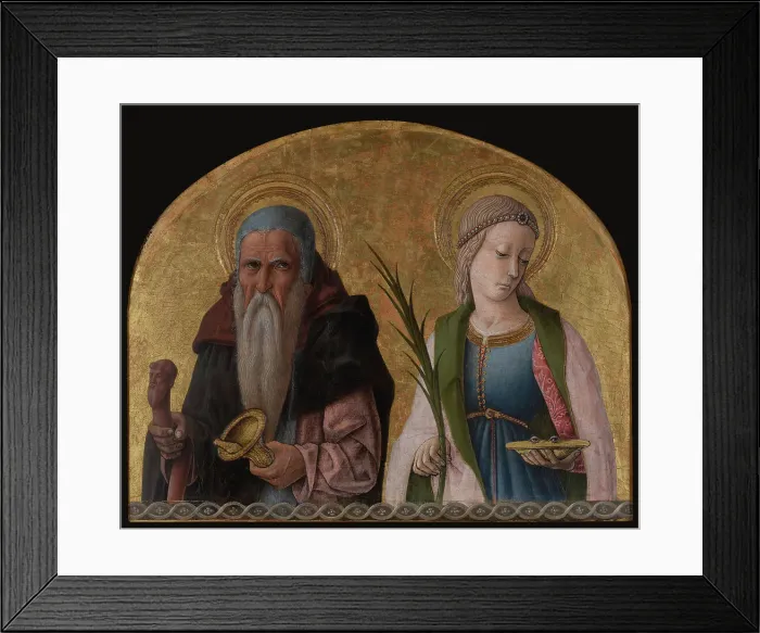 Framed Print : Saints Antony the Hermit and Lucy, ca 1470. Creator: Crivelli, Carlo (c. 1435-c. 1495) Framed Print : Saints Antony the Hermit and Lucy, ca 1470. Creator: Crivelli, Carlo (c. 1435-c. 1495)