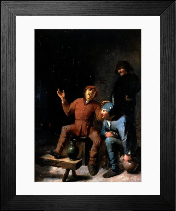 Framed Print : The Drinking Song, between 1620 and 1630. Creator: Adriaen Brouwer Framed Print : The Drinking Song, between 1620 and 1630. Creator: Adriaen Brouwer