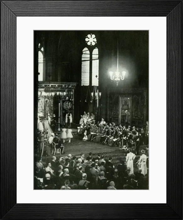 Framed Print : Bridesmaid at Duke of Kent's Wedding - 29th November, 1934, 1947. Creator: Unknown Framed Print : Bridesmaid at Duke of Kent's Wedding - 29th November, 1934, 1947. Creator: Unknown