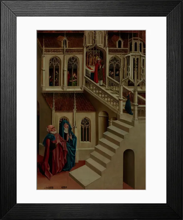 Framed Print : The Presentation of the Virgin Mary, 1457. Creator: Koerbecke, Johann (ca. 1415-1491) Framed Print : The Presentation of the Virgin Mary, 1457. Creator: Koerbecke, Johann (ca. 1415-1491)
