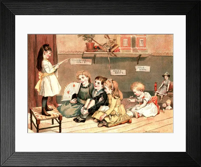 Framed Print : Playtime in the Nursery; A Concert, 1890. Creator: Alice Mary Morgan. Playtime in the Nursery; A Concert, 1890. Creator: Alice Mary Morgan Framed Print : Playtime in the Nursery; A Concert, 1890. Creator: Alice Mary Morgan. Playtime in the Nursery; A Concert, 1890. Creator: Alice Mary Morgan