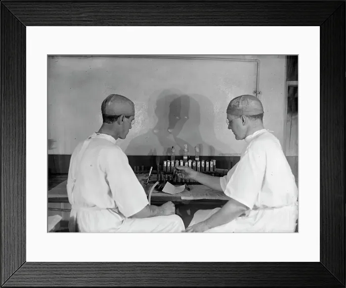 Framed Print : Army, U.S. Army Medical School; Typhoid Vaccine, 1917. Creator: Harris & Ewing. Army, U.S. Army Medical School; Typhoid Vaccine, 1917. Creator: Harris & Ewing Framed Print : Army, U.S. Army Medical School; Typhoid Vaccine, 1917. Creator: Harris & Ewing. Army, U.S. Army Medical School; Typhoid Vaccine, 1917. Creator: Harris & Ewing