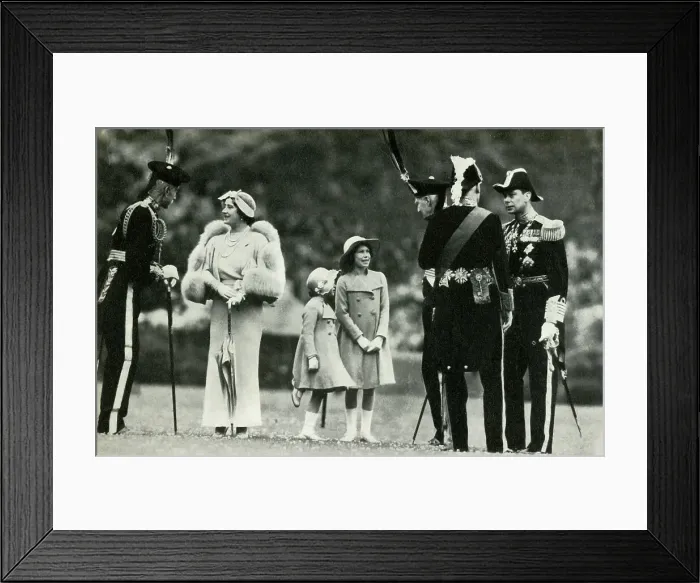 Framed Print : With the Royal Bodyguard, 1930s, (1947). Creator: Unknown Framed Print : With the Royal Bodyguard, 1930s, (1947). Creator: Unknown