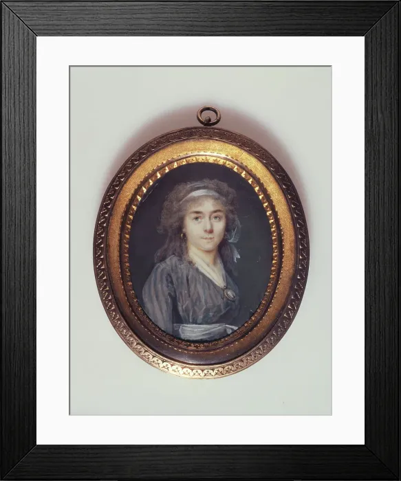 Framed Print : Portrait of a young woman in mourning, c1795. Creator: Marie Gabrielle Capet Framed Print : Portrait of a young woman in mourning, c1795. Creator: Marie Gabrielle Capet