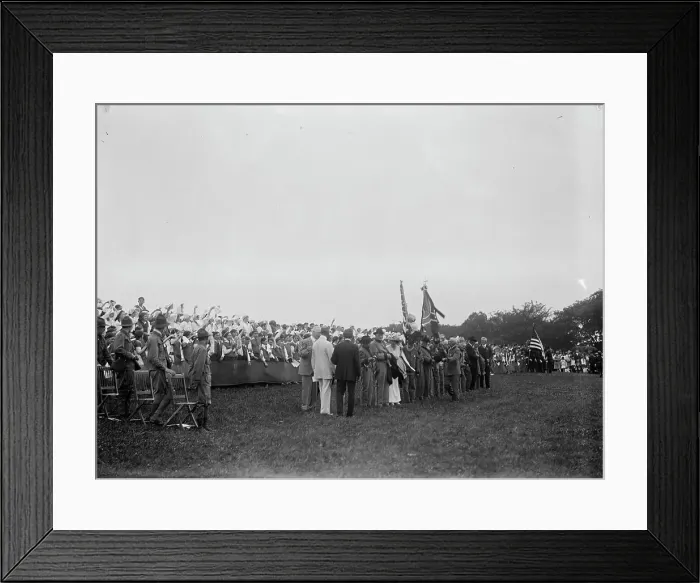Framed Print : Confederate Reunion - Colors On Mall, 1917. Creator: Harris & Ewing. Confederate Reunion - Colors On Mall, 1917. Creator: Harris & Ewing Framed Print : Confederate Reunion - Colors On Mall, 1917. Creator: Harris & Ewing. Confederate Reunion - Colors On Mall, 1917. Creator: Harris & Ewing