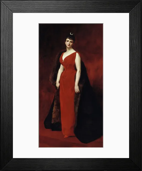 Framed Print : Portrait of Madame Edgar Stern, 1889. Creator: Charles Emile Auguste Carolus-Duran Framed Print : Portrait of Madame Edgar Stern, 1889. Creator: Charles Emile Auguste Carolus-Duran