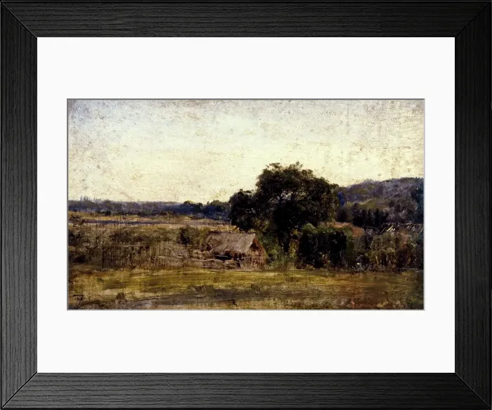 Framed Print : La chaumière, between 1850 and 1860. Creator: Felix Francois Georges Philibert Ziem Framed Print : La chaumière, between 1850 and 1860. Creator: Felix Francois Georges Philibert Ziem