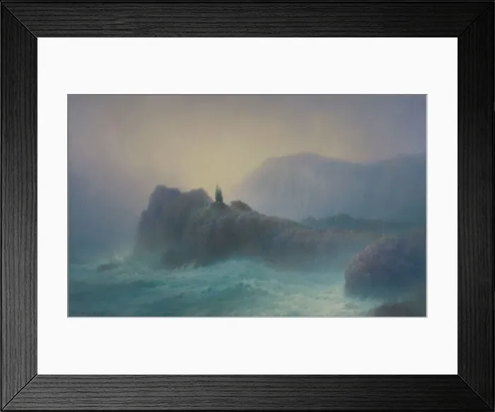 Framed Print : Sailor's Tomb (Romantic Style), 1910. Creator: Henry Brokman Framed Print : Sailor's Tomb (Romantic Style), 1910. Creator: Henry Brokman