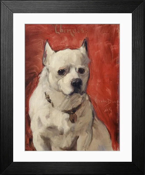 Framed Print : The Chinese dog, 1884. Creator: Charles Emile Auguste Carolus-Duran. The Chinese dog, 1884. Creator: Charles Emile Auguste Carolus-Duran Framed Print : The Chinese dog, 1884. Creator: Charles Emile Auguste Carolus-Duran. The Chinese dog, 1884. Creator: Charles Emile Auguste Carolus-Duran