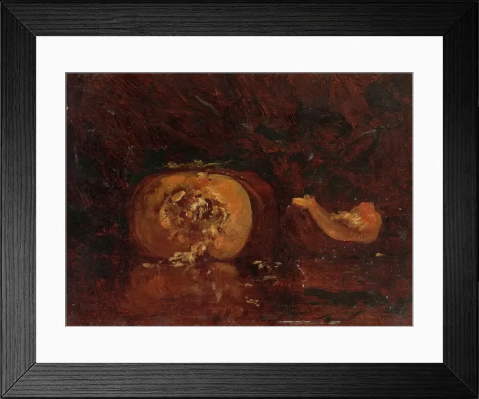 Framed Print : Nature morte au potiron. Creator: Felix Francois Georges Philibert Ziem Framed Print : Nature morte au potiron. Creator: Felix Francois Georges Philibert Ziem