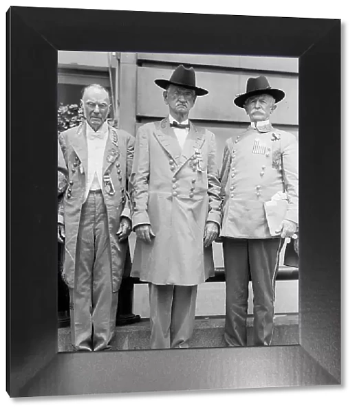 Confederate Reunion - Gen. Harrison of Mississippi, Commander In Chief, with Generals... 1917. Creator: Harris & Ewing. Confederate Reunion - Gen. Harrison of Mississippi, Commander In Chief, with Generals... 1917. Creator: Harris & Ewing