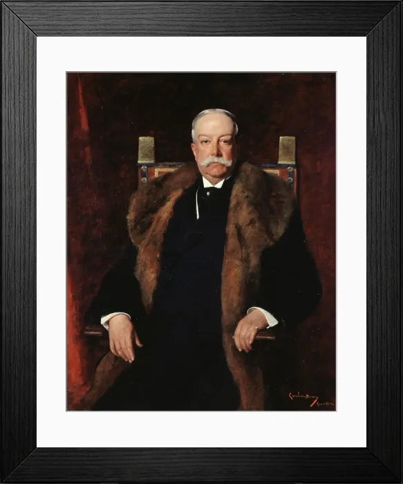 Framed Print : Portrait of Augustus Gurnee, 1910. Creator: Charles Emile Auguste Carolus-Duran Framed Print : Portrait of Augustus Gurnee, 1910. Creator: Charles Emile Auguste Carolus-Duran