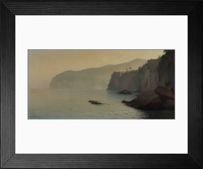 Framed Print : Little coast of Sorrento (grey), 1912. Creator: Henry Brokman Framed Print : Little coast of Sorrento (grey), 1912. Creator: Henry Brokman