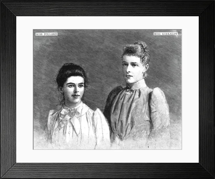 Framed Print : The two girl Graduates in Natural Science at Oxford, 1891, 1891. Creator: Unknown Framed Print : The two girl Graduates in Natural Science at Oxford, 1891, 1891. Creator: Unknown