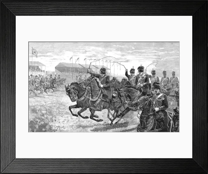 Framed Print : The Review at Wimbledon before the German Emperor, 1891. Creator: John Charlton Framed Print : The Review at Wimbledon before the German Emperor, 1891. Creator: John Charlton