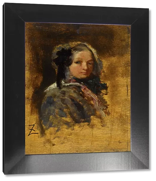 Portrait de jeune fille, between 1845 and 1848. Creator: Felix Francois Georges Philibert Ziem