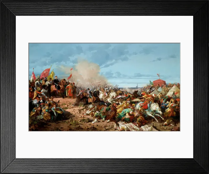 Framed Print : Sobieski at Vienna, Between 1864 and 1870. Creator: Khlebovsky, Stanislav (1835-1884) Framed Print : Sobieski at Vienna, Between 1864 and 1870. Creator: Khlebovsky, Stanislav (1835-1884)