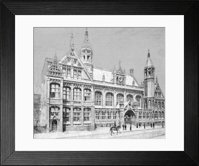 Framed Print : The New Law Courts at Birmingham, opened by the Prince and Princess of Wales, 1891. Creator: Unknown Framed Print : The New Law Courts at Birmingham, opened by the Prince and Princess of Wales, 1891. Creator: Unknown
