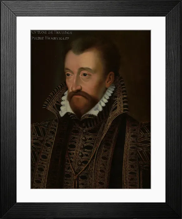 Framed Print : Antoine de Bourbon (1518-1562), King of Navarre, ca 1563. Creator: Anonymous Framed Print : Antoine de Bourbon (1518-1562), King of Navarre, ca 1563. Creator: Anonymous
