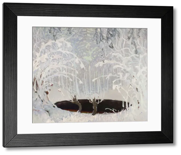 Framed Print : Winter Tale, 1904. Creator: Ruszczyc, Ferdynand (1870-1936) Framed Print : Winter Tale, 1904. Creator: Ruszczyc, Ferdynand (1870-1936)