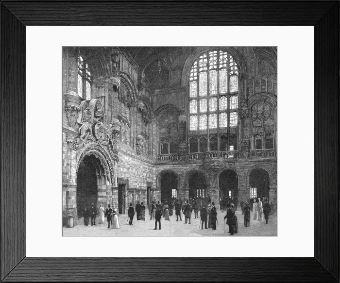 Framed Print : The New Law Courts at Birmingham, opened by the Prince and Princess of Wales, 1891. Creator: Unknown Framed Print : The New Law Courts at Birmingham, opened by the Prince and Princess of Wales, 1891. Creator: Unknown
