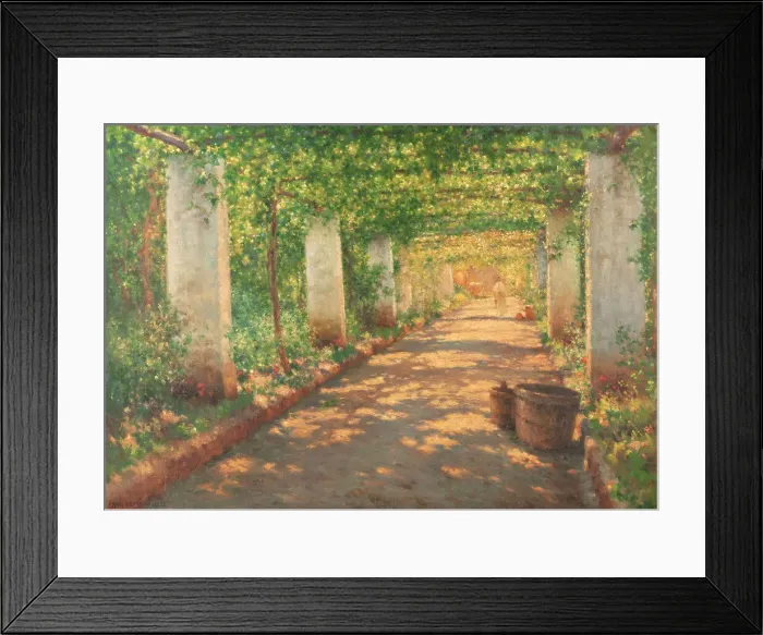 Framed Print : Pergola in Cocumella, Sorrento, 1922. Creator: Henry Brokman Framed Print : Pergola in Cocumella, Sorrento, 1922. Creator: Henry Brokman