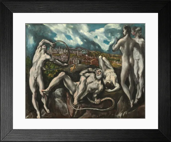 Framed Print : Laocoon, Between 1610 and 1614. Creator: El Greco, Dominico (1541-1614) Framed Print : Laocoon, Between 1610 and 1614. Creator: El Greco, Dominico (1541-1614)
