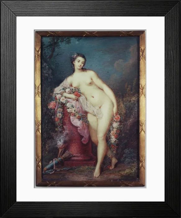 Framed Print : Venus leaning on a column, c1780. Creator: Jacques Charlier Framed Print : Venus leaning on a column, c1780. Creator: Jacques Charlier