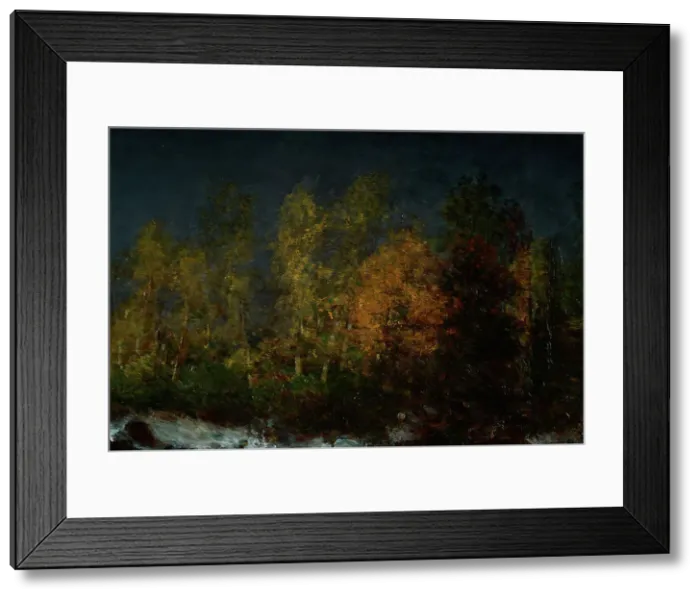 Framed Print : Le Torrent. Environs de Clermont-Ferrand, between 1870 and 1880. Creator: Felix Francois Georges Philibert Ziem Framed Print : Le Torrent. Environs de Clermont-Ferrand, between 1870 and 1880. Creator: Felix Francois Georges Philibert Ziem