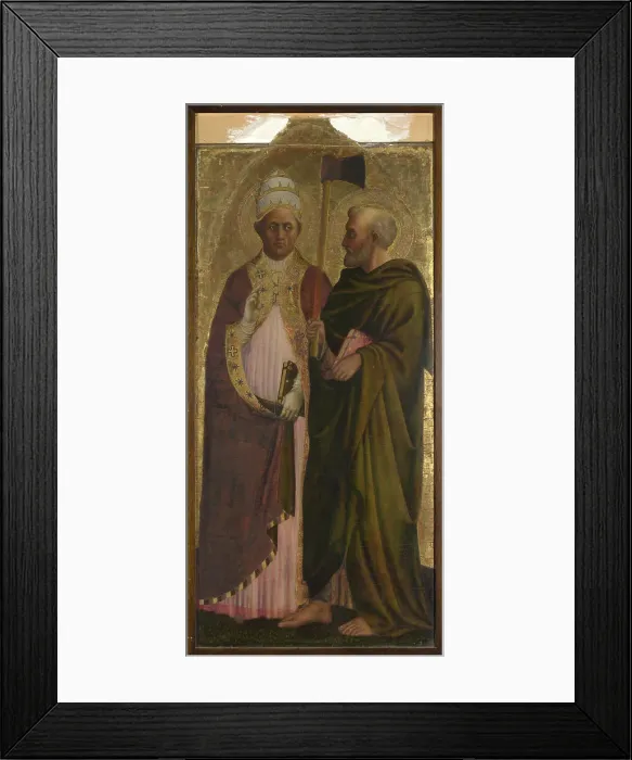 Framed Print : Saint Pope Gregory and Saint Matthias, ca 1428-1429. Creator: Masolino da Panicale (1383-ca 1440) Framed Print : Saint Pope Gregory and Saint Matthias, ca 1428-1429. Creator: Masolino da Panicale (1383-ca 1440)