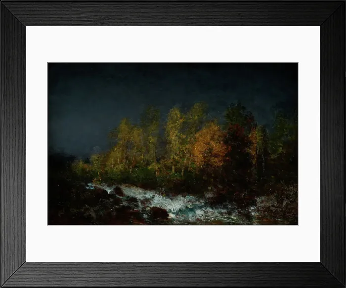 Framed Print : Le Torrent. Environs de Clermont-Ferrand, between 1870 and 1880. Creator: Felix Francois Georges Philibert Ziem Framed Print : Le Torrent. Environs de Clermont-Ferrand, between 1870 and 1880. Creator: Felix Francois Georges Philibert Ziem