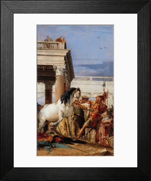Framed Print : Alexander and Bucephalus, between 1757 and 1760. Creator: Giovanni Battista Tiepolo Framed Print : Alexander and Bucephalus, between 1757 and 1760. Creator: Giovanni Battista Tiepolo