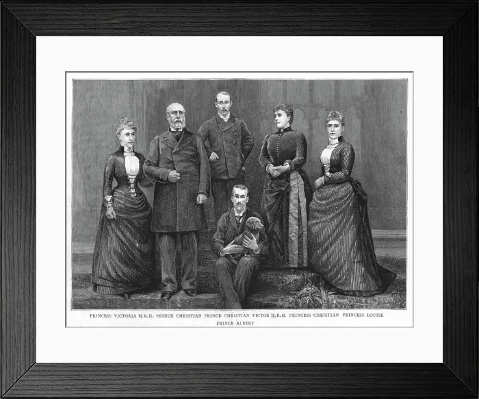 Framed Print : The Silver Wedding of TRH Prince and Princess Christian of Schleswig-Holstein...1891'. Creator: Unknown Framed Print : The Silver Wedding of TRH Prince and Princess Christian of Schleswig-Holstein...1891'. Creator: Unknown