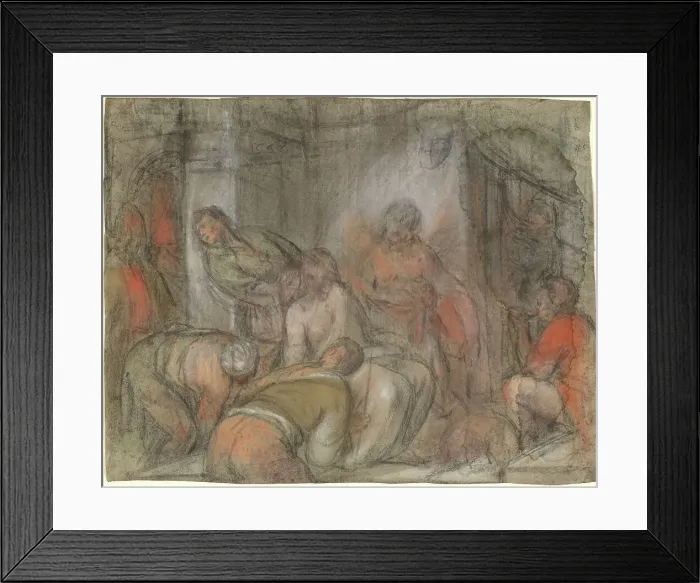 Framed Print : The Mocking of Christ, 1568. Creator: Jacopo Bassano il vecchio Framed Print : The Mocking of Christ, 1568. Creator: Jacopo Bassano il vecchio