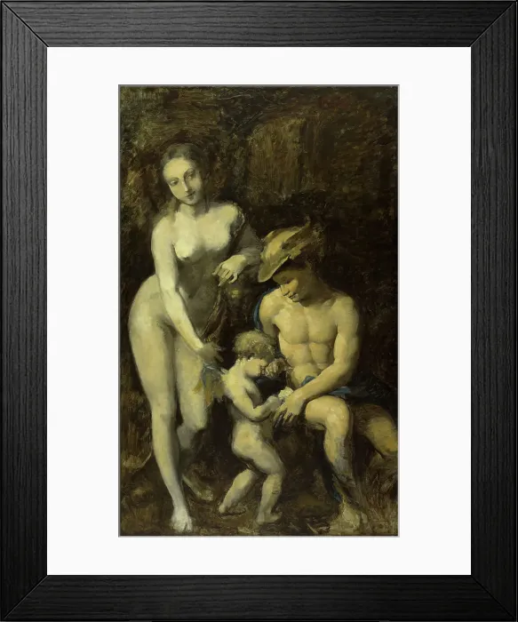 Framed Print : Mercury, Venus and Cupid, after Correggio, between 1871 and 1873. Creator: Jean-Baptiste Carpeaux Framed Print : Mercury, Venus and Cupid, after Correggio, between 1871 and 1873. Creator: Jean-Baptiste Carpeaux