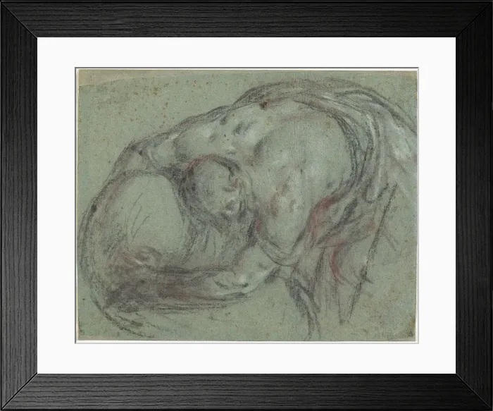 Framed Print : A Man Lifting a Bundle, c. 1592. Creator: Leandro Bassano Framed Print : A Man Lifting a Bundle, c. 1592. Creator: Leandro Bassano