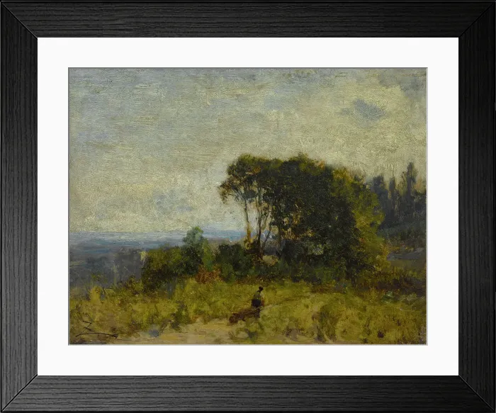 Framed Print : Environs de Barbizon, between 1850 and 1860. Creator: Felix Francois Georges Philibert Ziem Framed Print : Environs de Barbizon, between 1850 and 1860. Creator: Felix Francois Georges Philibert Ziem