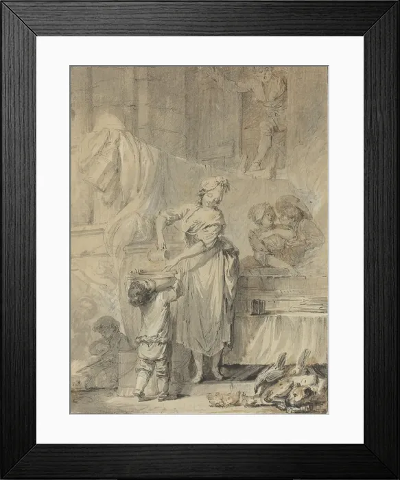 Framed Print : Kindly Martine, 1760s. Creator: Pierre Antoine Baudouin Framed Print : Kindly Martine, 1760s. Creator: Pierre Antoine Baudouin