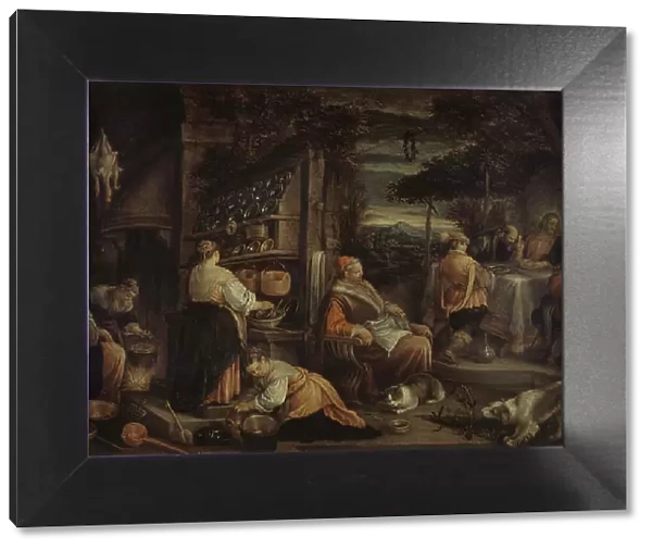 The Pilgrims of Emmaus, after Jacopo Bassano, c.1600. Creator: Jacopo Bassano il vecchio