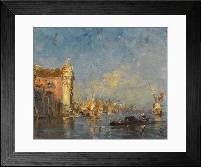 Framed Print : Venise, l'église des Gesuati, between 1870 and 1880. Creator: Felix Francois Georges Philibert Ziem Framed Print : Venise, l'église des Gesuati, between 1870 and 1880. Creator: Felix Francois Georges Philibert Ziem