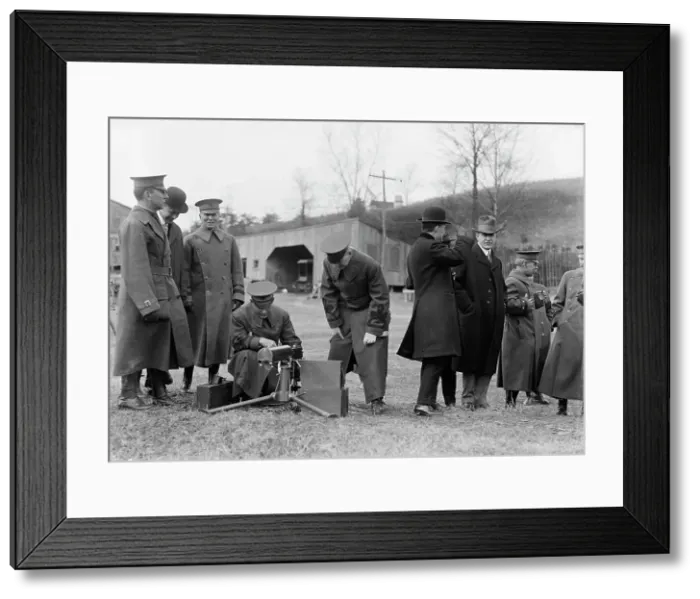 Framed Print : Army, U.S. Machine Gun Tests, 1918. Creator: Harris & Ewing. Army, U.S. Machine Gun Tests, 1918. Creator: Harris & Ewing Framed Print : Army, U.S. Machine Gun Tests, 1918. Creator: Harris & Ewing. Army, U.S. Machine Gun Tests, 1918. Creator: Harris & Ewing