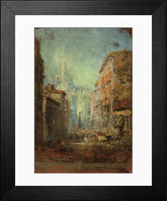 Framed Print : Le Dôme de Milan. Creator: Felix Francois Georges Philibert Ziem Framed Print : Le Dôme de Milan. Creator: Felix Francois Georges Philibert Ziem