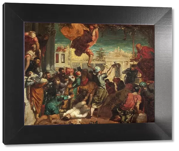 Le miracle de l'esclave, copie d'après Tintoret ou Le martyre de Saint-Marc, between 1850 and 1855. Creator: Felix Francois Georges Philibert Ziem