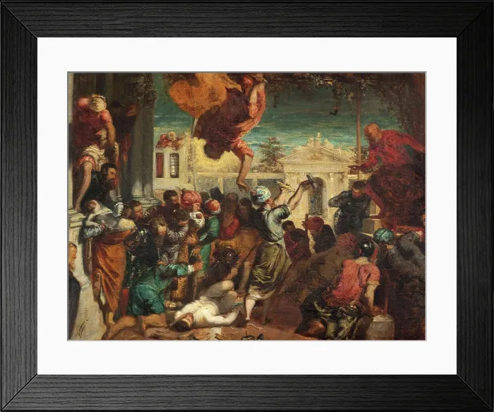 Framed Print : Le miracle de l'esclave, copie d'après Tintoret ou Le martyre de Saint-Marc, between 1850 and 1855. Creator: Felix Francois Georges Philibert Ziem Framed Print : Le miracle de l'esclave, copie d'après Tintoret ou Le martyre de Saint-Marc, between 1850 and 1855. Creator: Felix Francois Georges Philibert Ziem